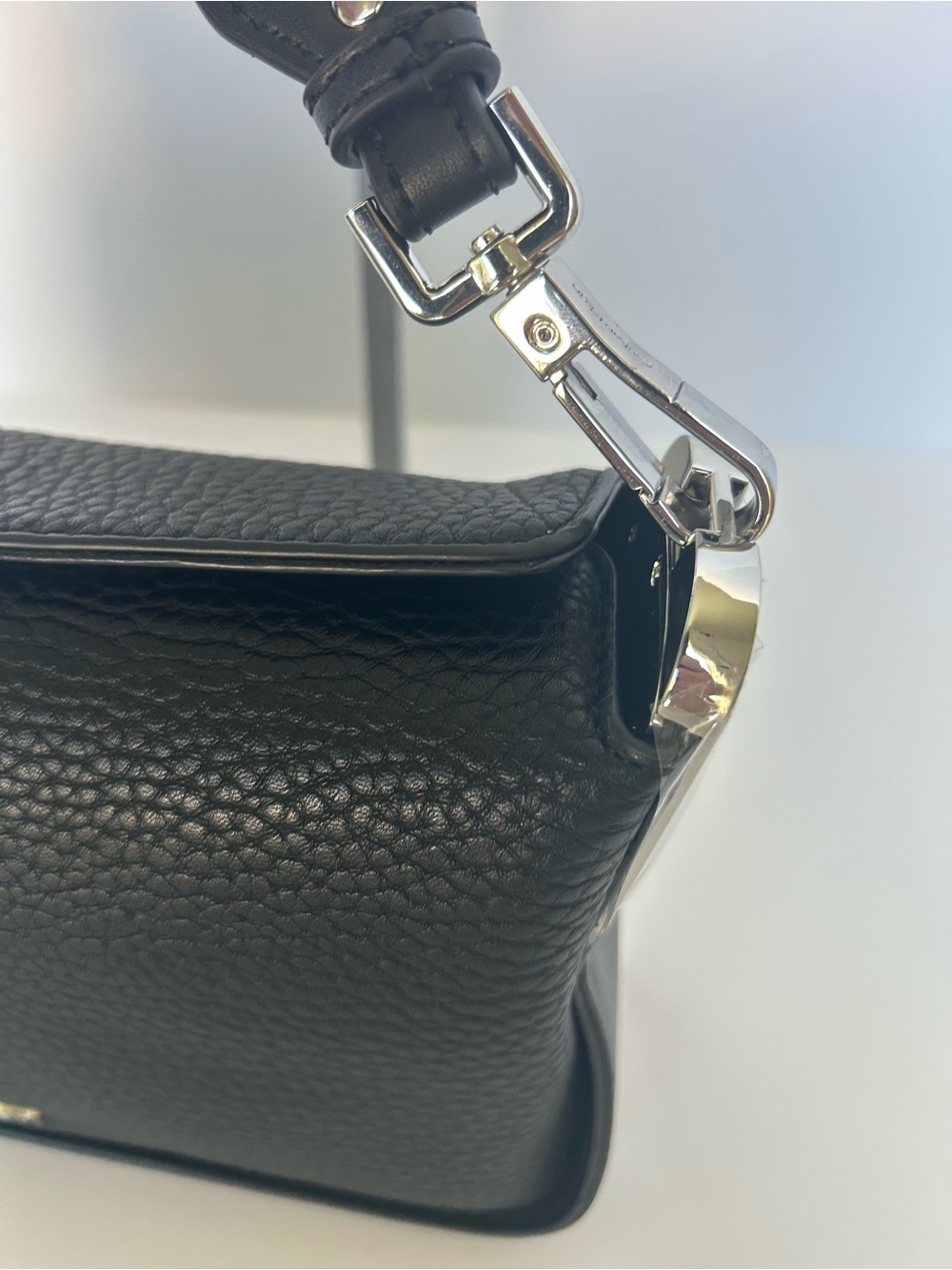 Calvin Klein Fay Demi Shoulder with Magnetic Top Closure Black Pebbled - Picture 10 of 15